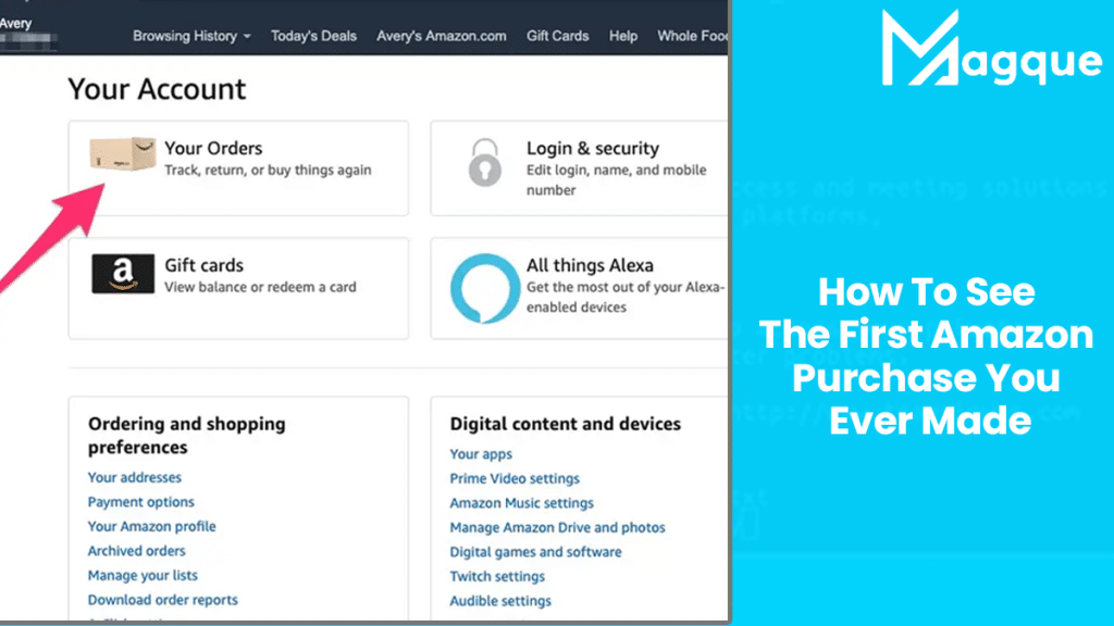 How To See The First Amazon Purchase You Ever Made
