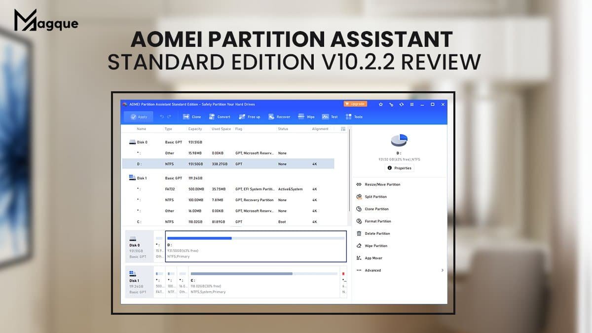 AOMEI Partition Assistant Standard Edition v10.2.2 Review